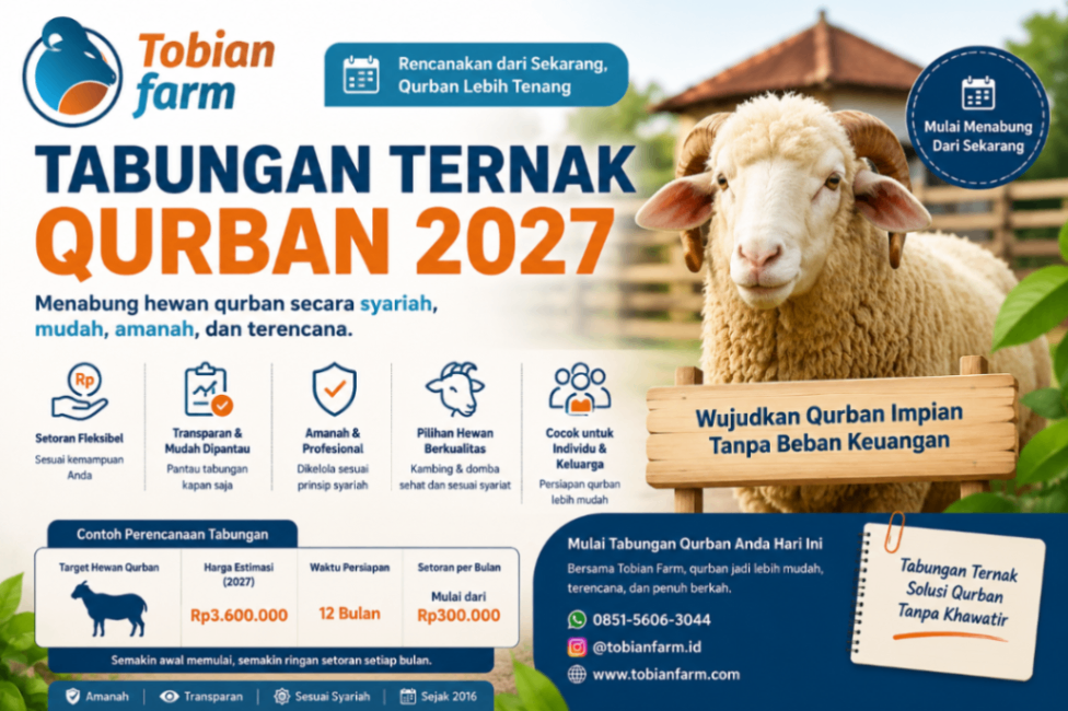 Tabungan Ternak Qurban 2027: Solusi Menabung Hewan Qurban Secara Syariah, Mudah, dan Terencana